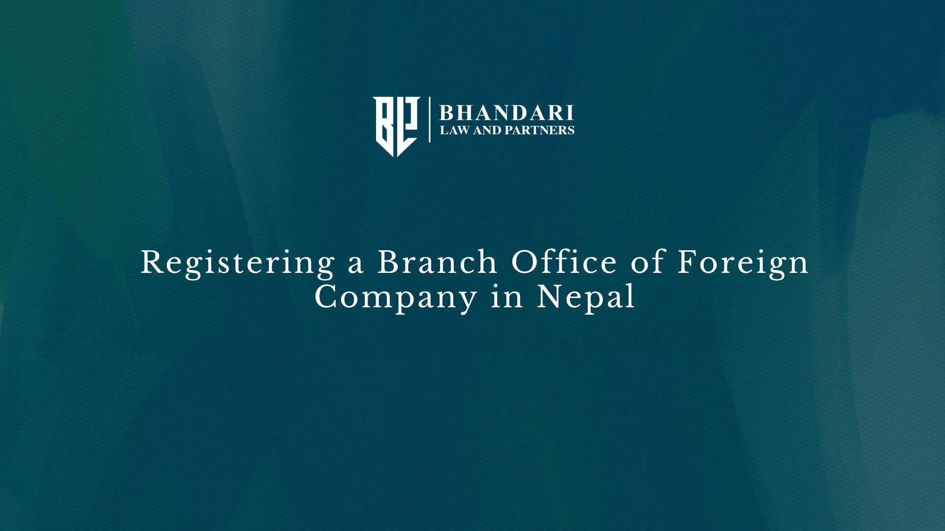 Branch Office Registration Process in Nepal 