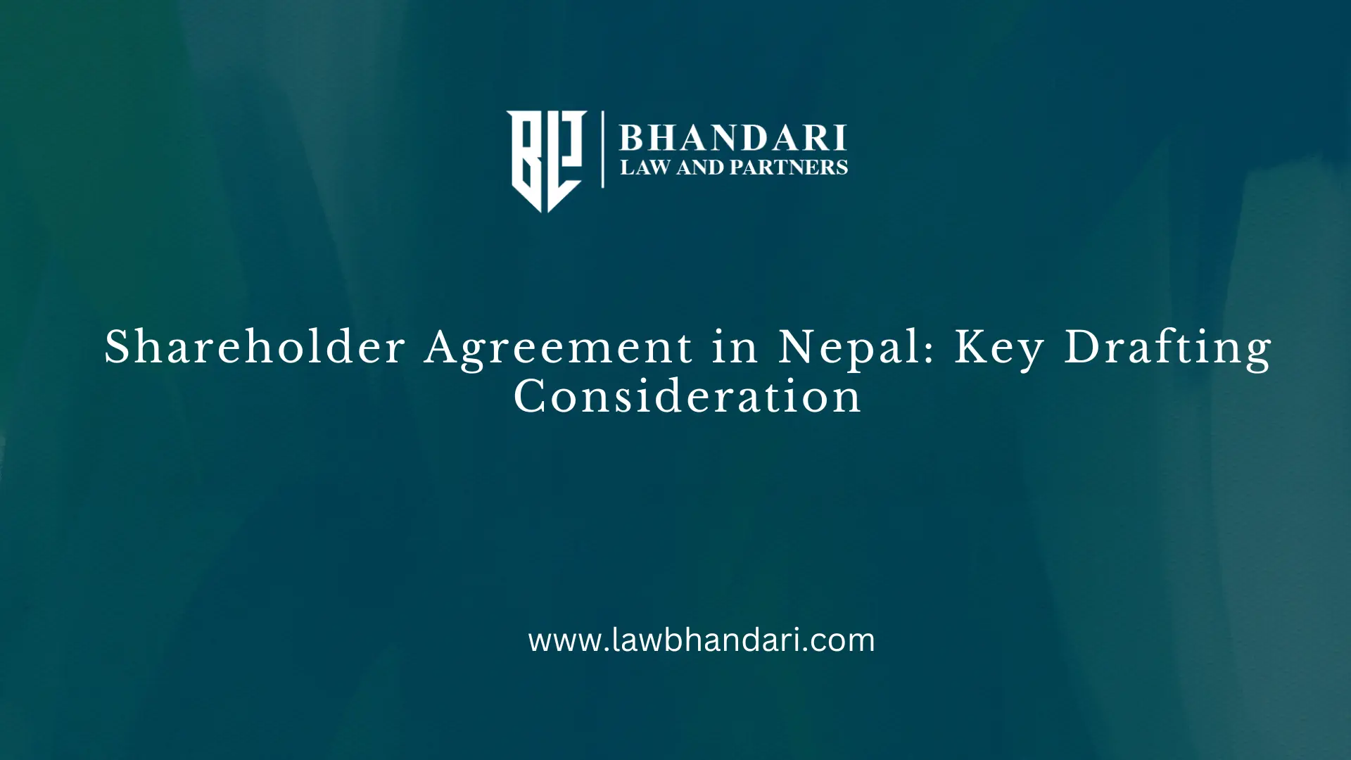 Shareholder Agreement in Nepal : Key Drafting Consideration